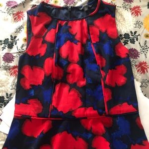 New banana republic peplum top